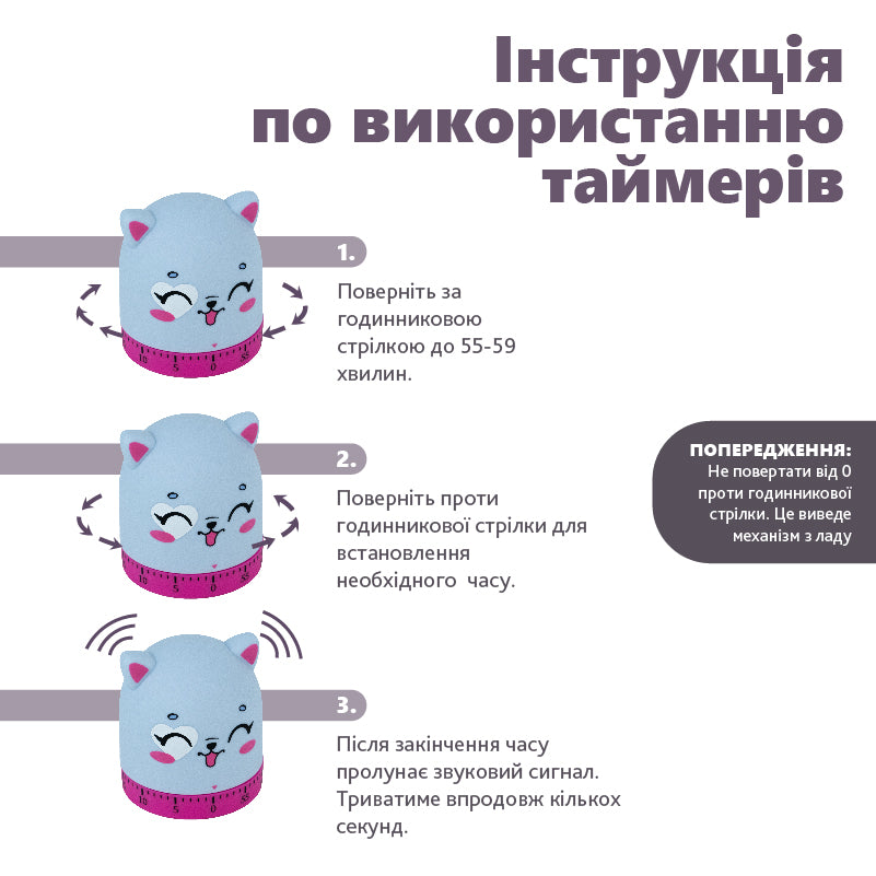 Minutnik mechaniczny Kite Cat K24-173-1