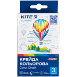 Kreda kolorowa Kite Classic Jumbo K-077, 3 kolory Kreda kolorowa Kite Classic Jumbo K-077, 3 kolory