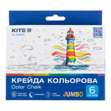 Kreda kolorowa Kite Classic Jumbo K-073, 6 kolorów Kreda kolorowa Kite Classic Jumbo K-073, 6 kolorów