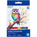 Олівці кольорові Kite Classic K-052, 18 шт. Олівці кольорові Kite Classic K-052, 18 шт.