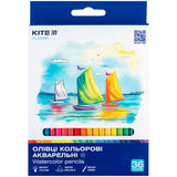 Олівці кольорові акварельні Kite Classic K-1052, 36 шт. Олівці кольорові акварельні Kite Classic K-1052, 36 шт.