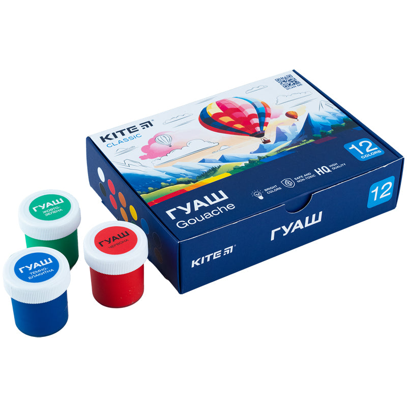 Gwasz Kite Classic K-063, 12 kolorów