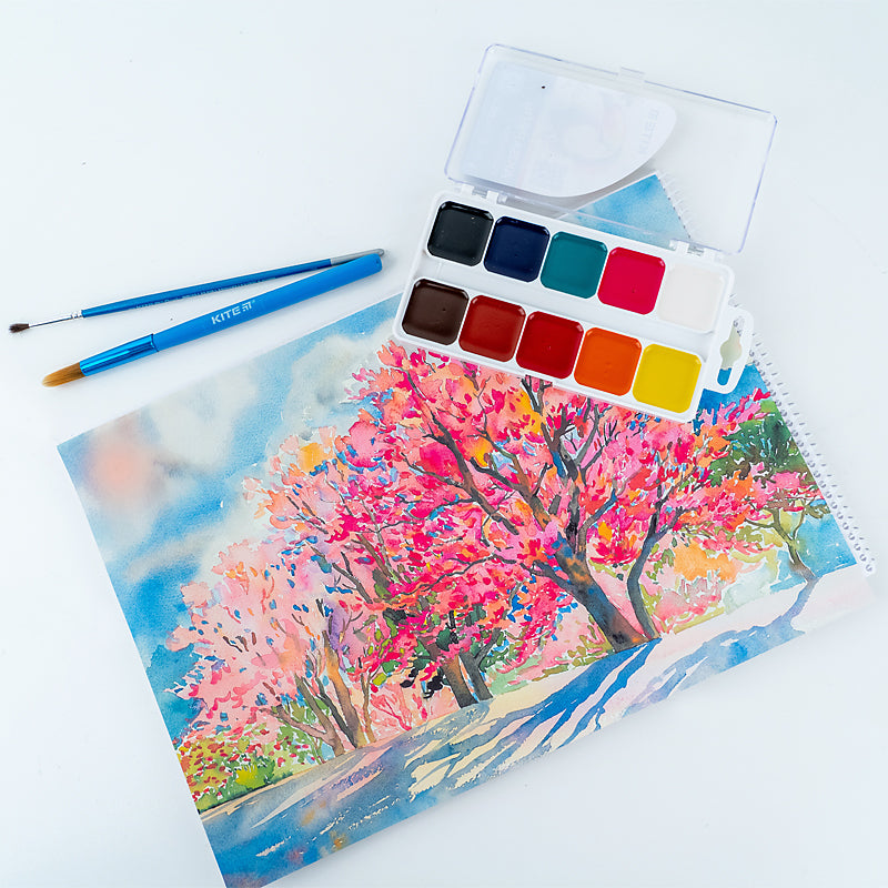 Farby akwarelowe Kite Classic K-060, 10 kolorów