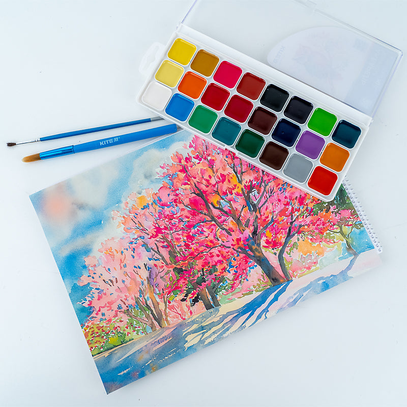 Farby akwarelowe Kite Classic K-442, 24 kolory