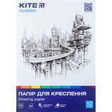 Папір для креслення Kite Classic K-270, А3, 10 аркушів, 200г/м2 Папір для креслення Kite Classic K-270, А3, 10 аркушів, 200г/м2