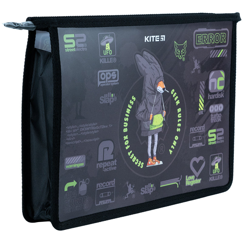 Папка на блискавці Kite Fox Rules K24-428-2, A4+