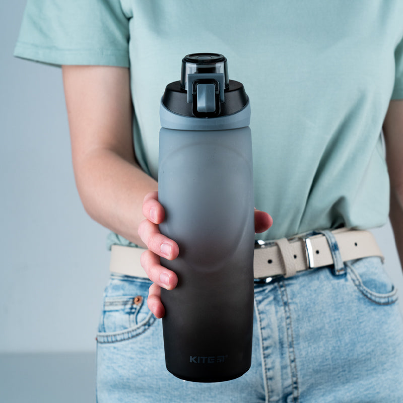 Butelka na wodę Kite K24-1200-1, 760 ml, szaro-czarna