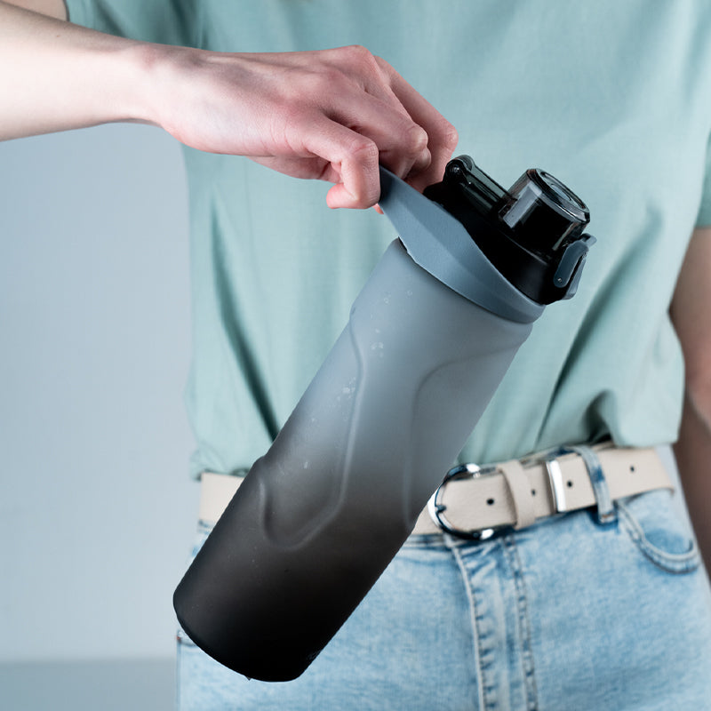 Butelka na wodę Kite K24-1200-1, 760 ml, szaro-czarna