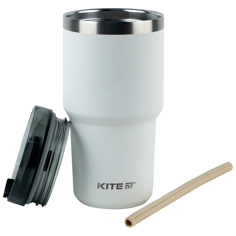 Kubek termiczny Kite K24-1206-1, 600 ml, biały