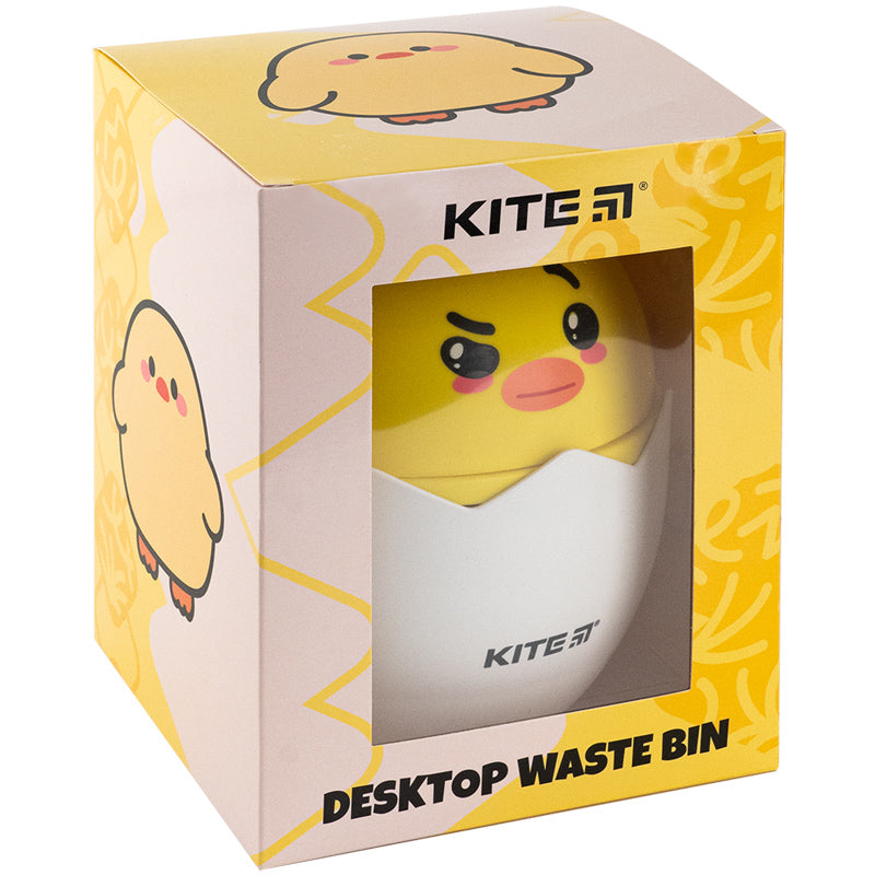 Настільний контейнер для сміття Kite K24-009-3, жовтий