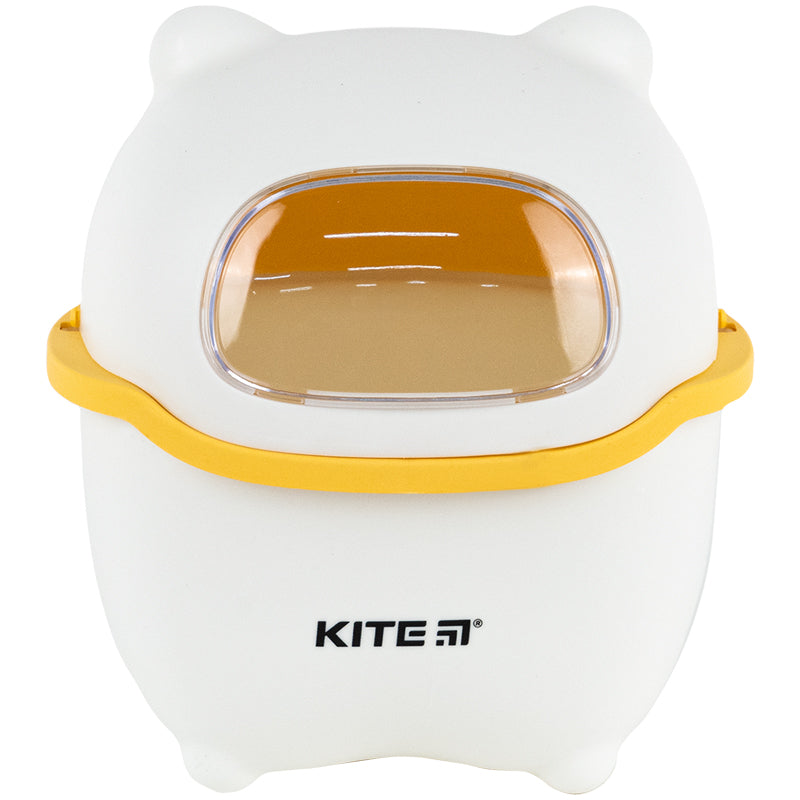 Kosz na śmieci na biurko Kite K24-009-8, biało-pomarańczowy