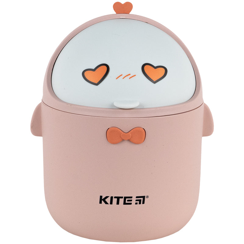 Kosz na śmieci na biurko Kite K24-010-2, brzoskwiniowy