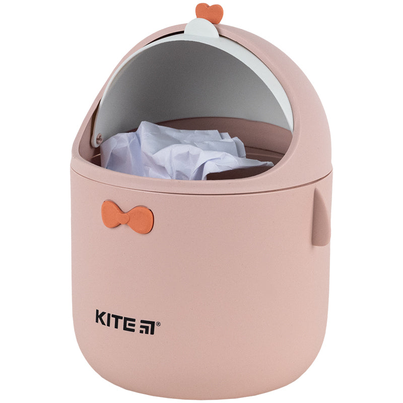 Kosz na śmieci na biurko Kite K24-010-2, brzoskwiniowy