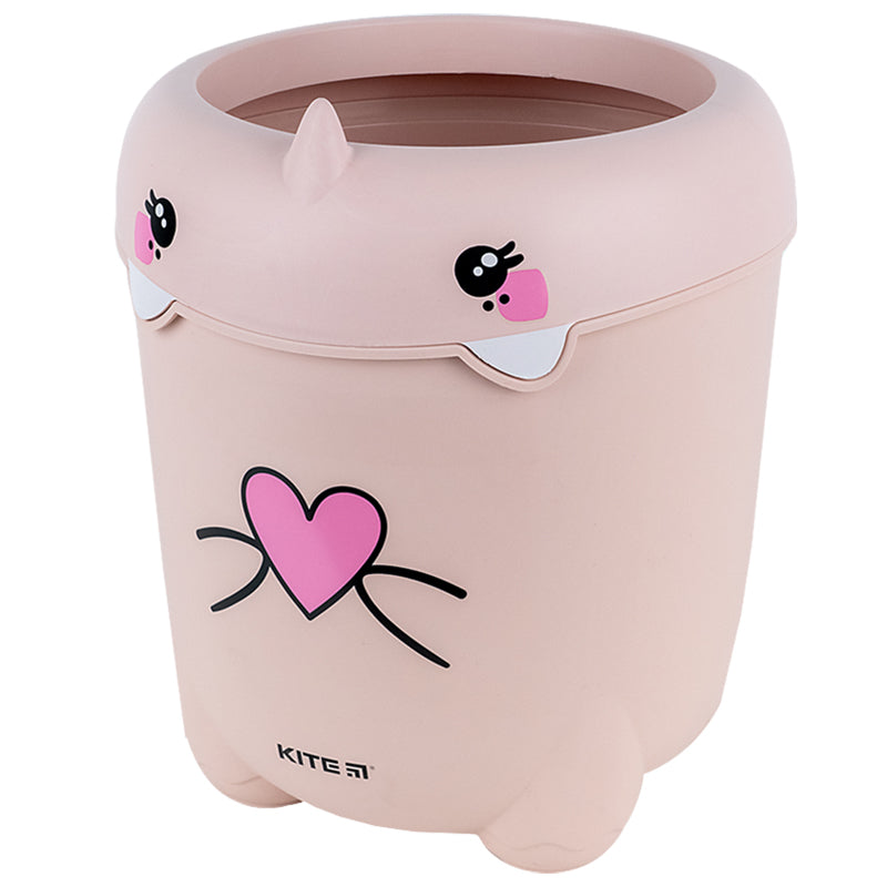 Kosz na śmieci Kite K24-005-2, jasnoróżowy