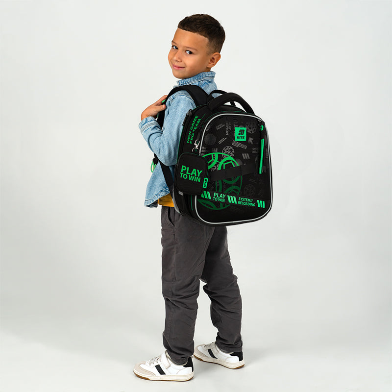 Рюкзак шкільний каркасний Kite Education Play&Win K25-555S-2