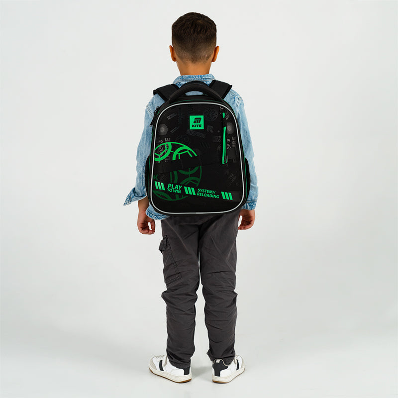 Рюкзак шкільний каркасний Kite Education Play&Win K25-555S-2