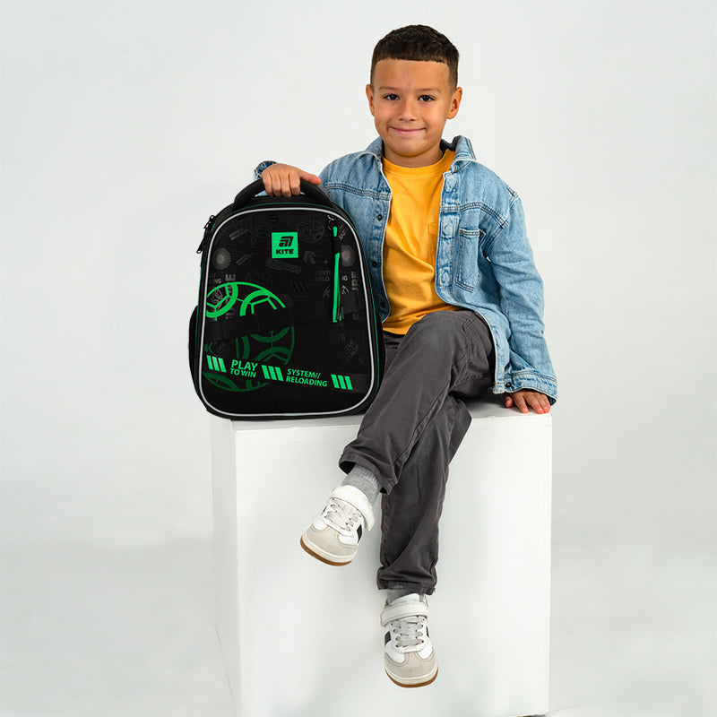 Рюкзак шкільний каркасний Kite Education Play&Win K25-555S-2