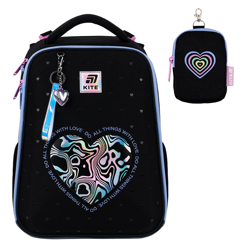 Рюкзак шкільний каркасний Kite Education Love is K25-531M-2