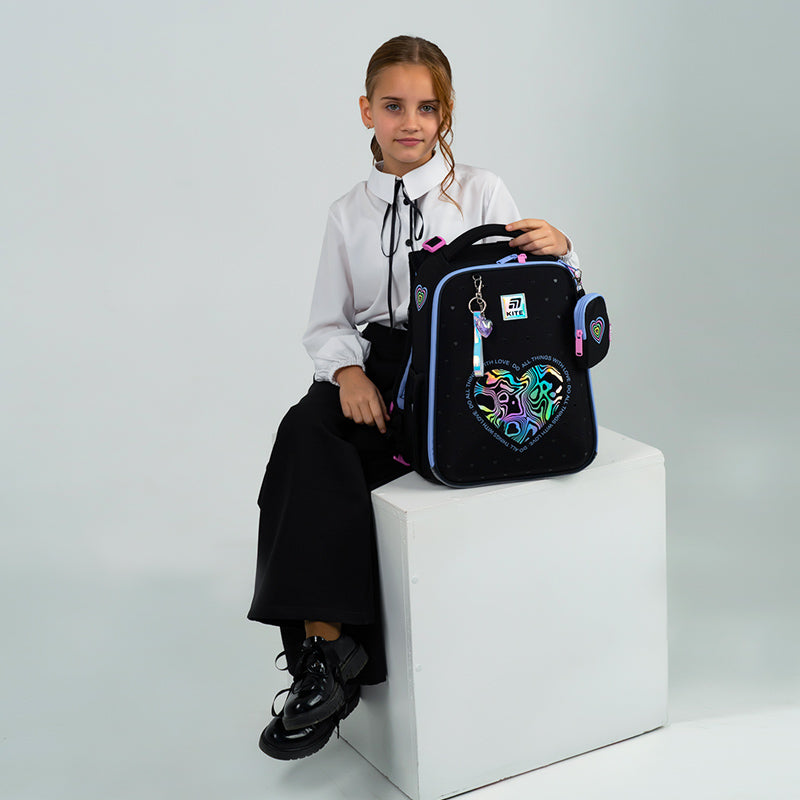Рюкзак шкільний каркасний Kite Education Love is K25-531M-2