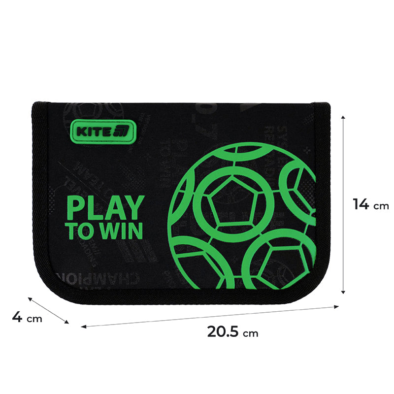Пенал без наповнення Kite Play&Win K25-621-2, 1 відділення, 1 відворот