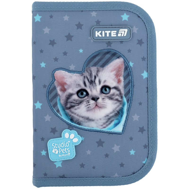 Piórnik bez wyposażenia Kite Studio Pets SP25-622-3 jednokom., 2-klapkowy