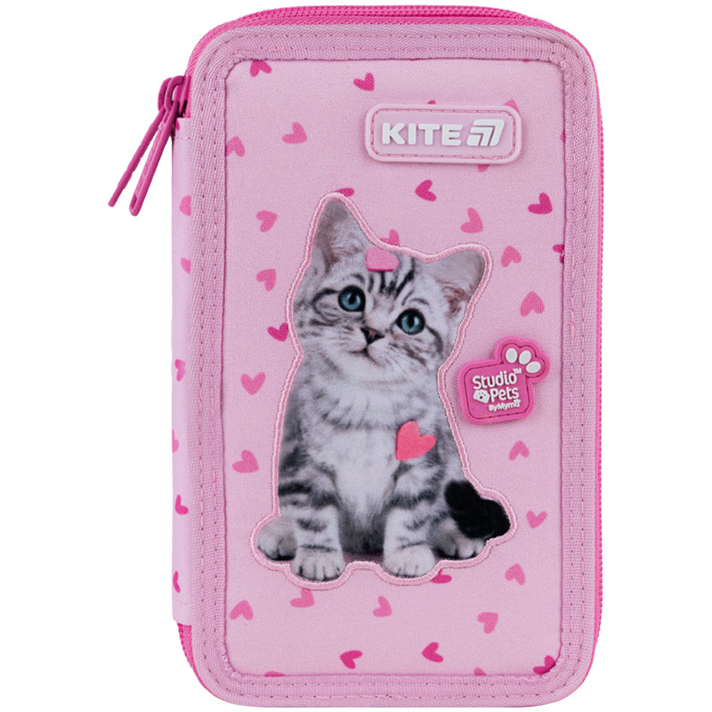 Piórnik bez wyposażenia Kite Studio Pets SP25-623 podwójny