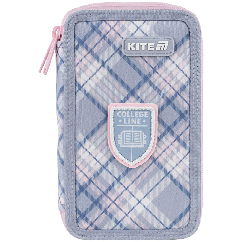 Piórnik bez wyposażenia Kite College Line Girl K25-623-1 podwójny