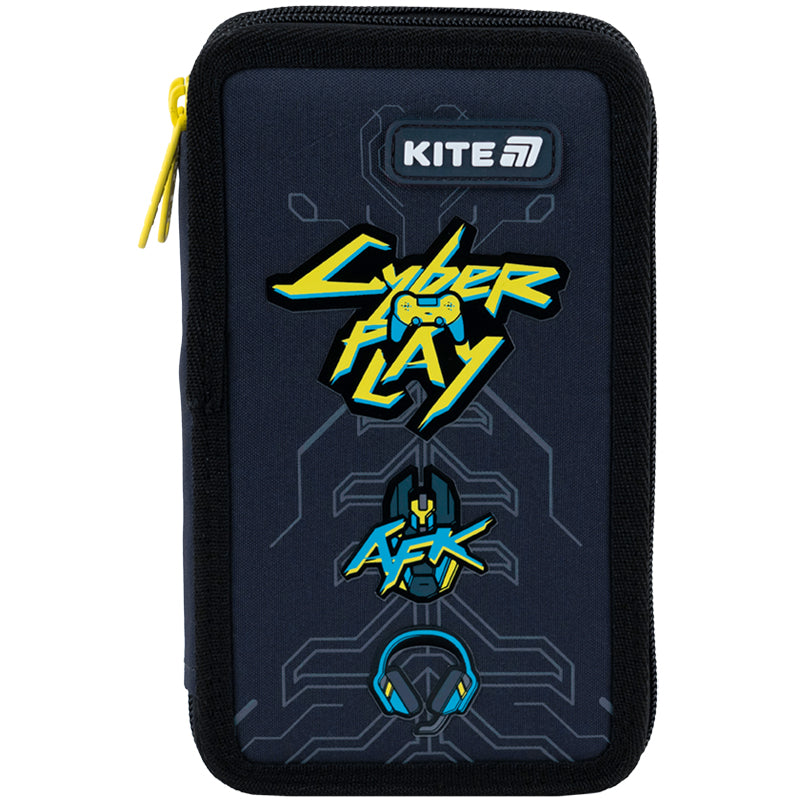 Piórnik bez wyposażenia Kite Cyber K25-623-4 podwójny
