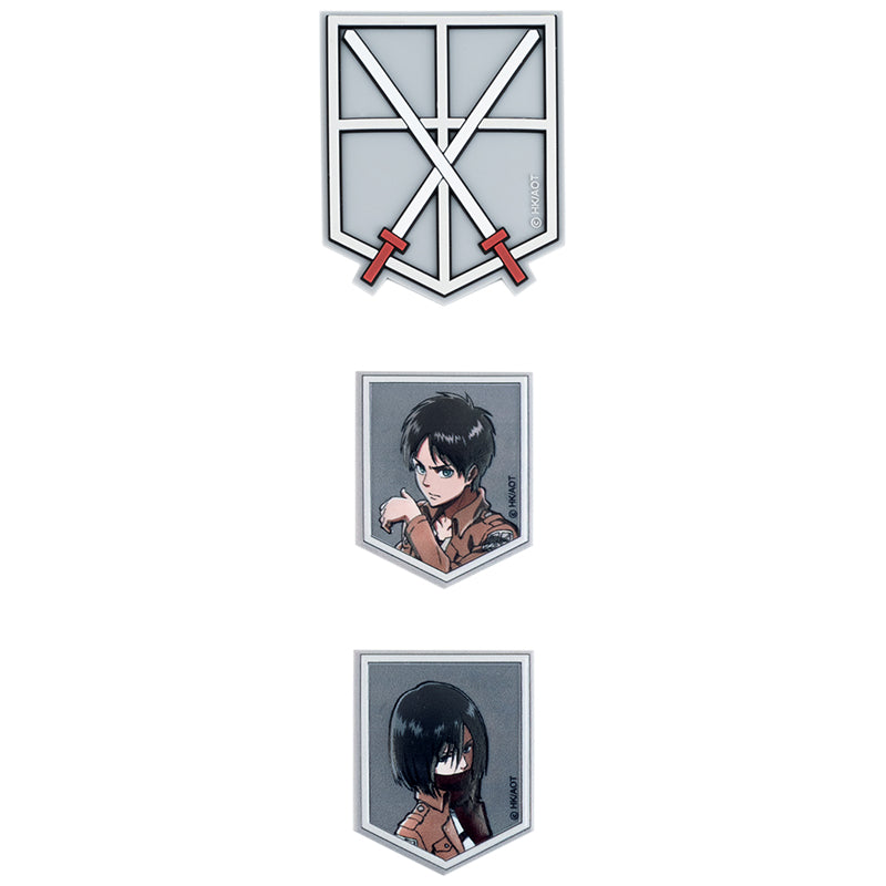 Zestaw plakietek na rzepy Kite Attack on Titan AT25-3012, 3 szt.
