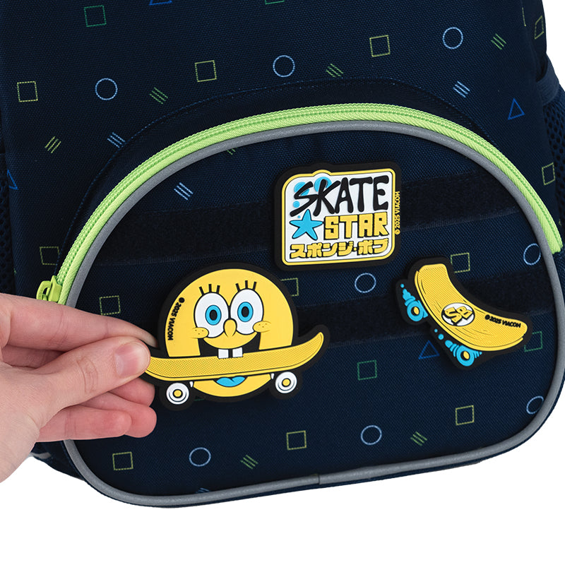 Набір бейджів на липучці Kite SpongeBob SquarePants SB25-3012, 3 шт.