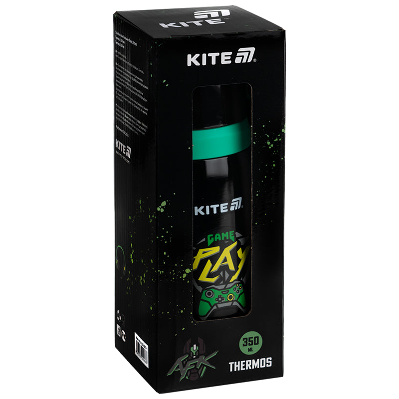 Термос Kite Cyber K25-301-1, 350 мл, чорний