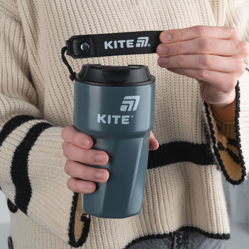 Kubek termiczny Kite K25-1220-1, 450 ml, szary