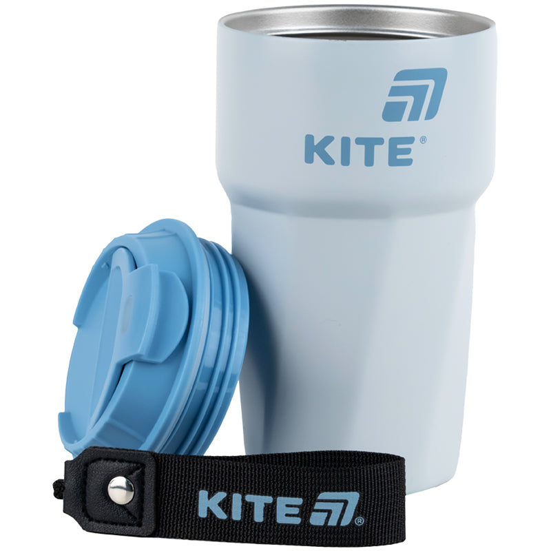 Kubek termiczny Kite K25-1220-2, 450 ml, szaro-niebieski