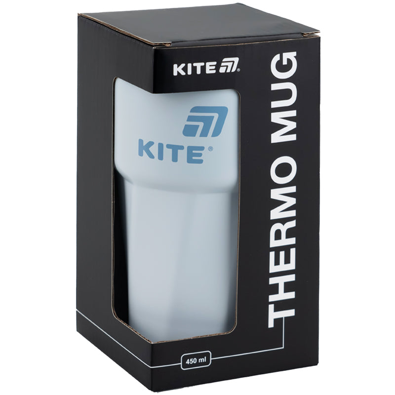Kubek termiczny Kite K25-1220-2, 450 ml, szaro-niebieski