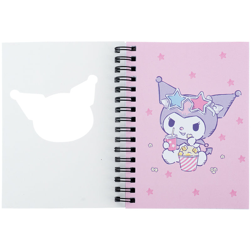 Блокнот на спіралі Kite Kuromi HK24-229, А6, 80 аркушів, клітинка