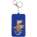 Identyfikator Kite K22-297-01 z karabińczykiem pionowy, niebieski Identyfikator Kite K22-297-01 z karabińczykiem pionowy, niebieski