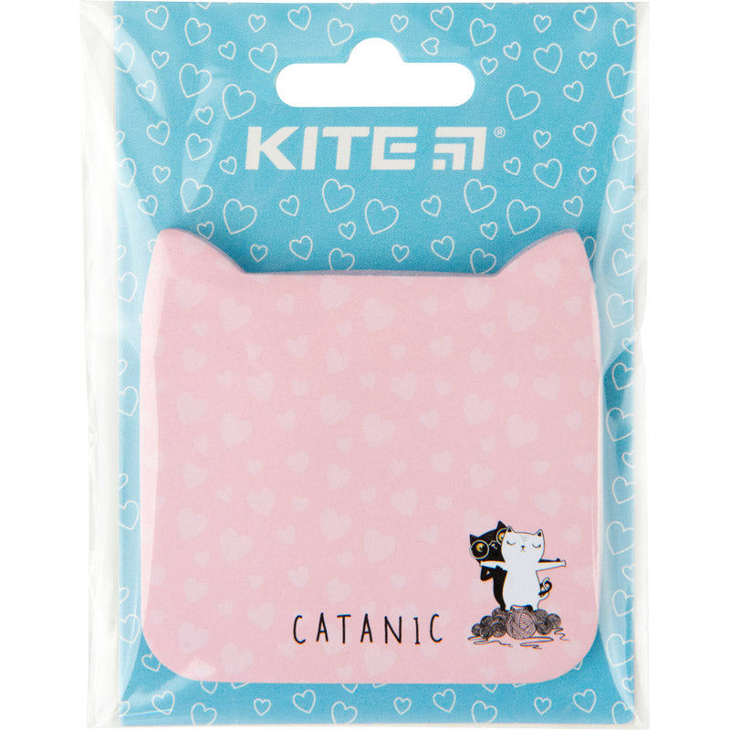 Блок паперу з клейким шаром Kite Catanic K22-298-3, 70х70 мм, 50 аркушів