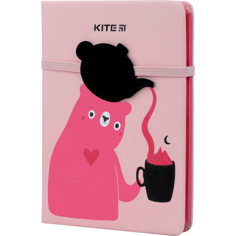 Notatnik Kite Pink Bear K22-464-1 twarda oprawa, В6, 96 kartek