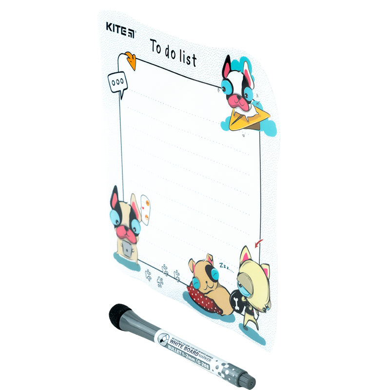 Planer ścienny bez To do list Kite Funny dogs K22-472-3, А5