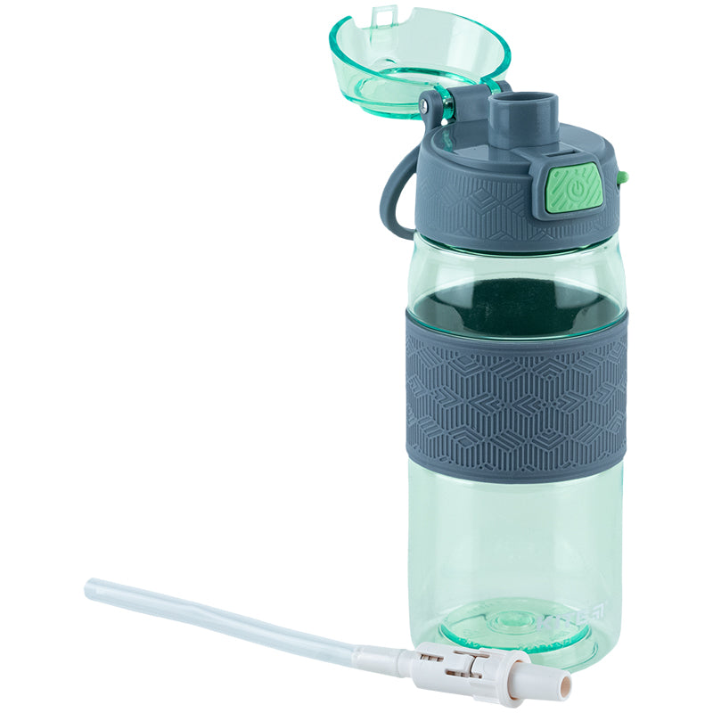 Butelka na wodę Kite K24-1201-2, 600 ml, zielono-szara