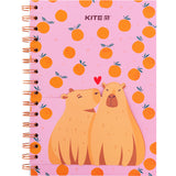 Notatnik z zakładkami indeksujące Kite Capybara K24-191-4 , А5, 80 kartek, kratka Notatnik z zakładkami indeksujące Kite Capybara K24-191-4 , А5, 80 kartek, kratka