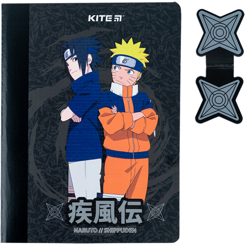Notatnik i magnetyczne zakładka Kite Naruto NR24-192, А5, 60 kartek, kratka