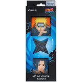 Zestaw plakietek na rzepy Kite Naruto NR24-3012-1, 3 szt. Zestaw plakietek na rzepy Kite Naruto NR24-3012-1, 3 szt.