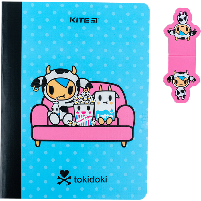 Notatnik i magnetyczne zakładka Kite tokidoki TK24-192, А5, 60 kartek, kratka