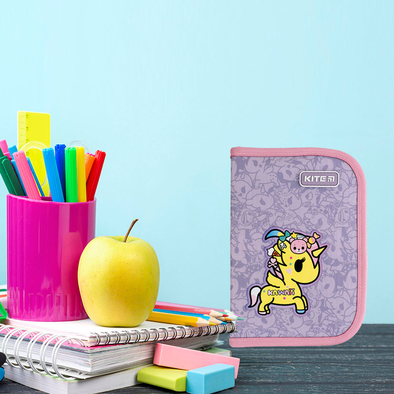 Piórnik Kite tokidoki TK24-622, jednokomorowy, 2-klapkowy, bez wyposażenia