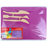 Zestaw do modelowania Kite K17-1140-10 (deseczka 180x250 mm + 3 szpatułki do wyc.), różowy