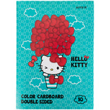 Karton kolorowy dwustronny Kite Hello Kitty HK21-255 (10 arkuszy / 10 kolorów), А4