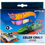Крейда кольорова Kite Jumbo Hot Wheels HW21-073, 6 кольорів