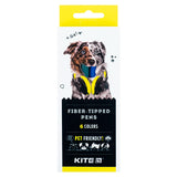 Фломастери Kite Dogs K22-446, 6 кольорів