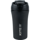 Kubek termiczny ze słomką Kite K22-457-01, 400 ml, czarny